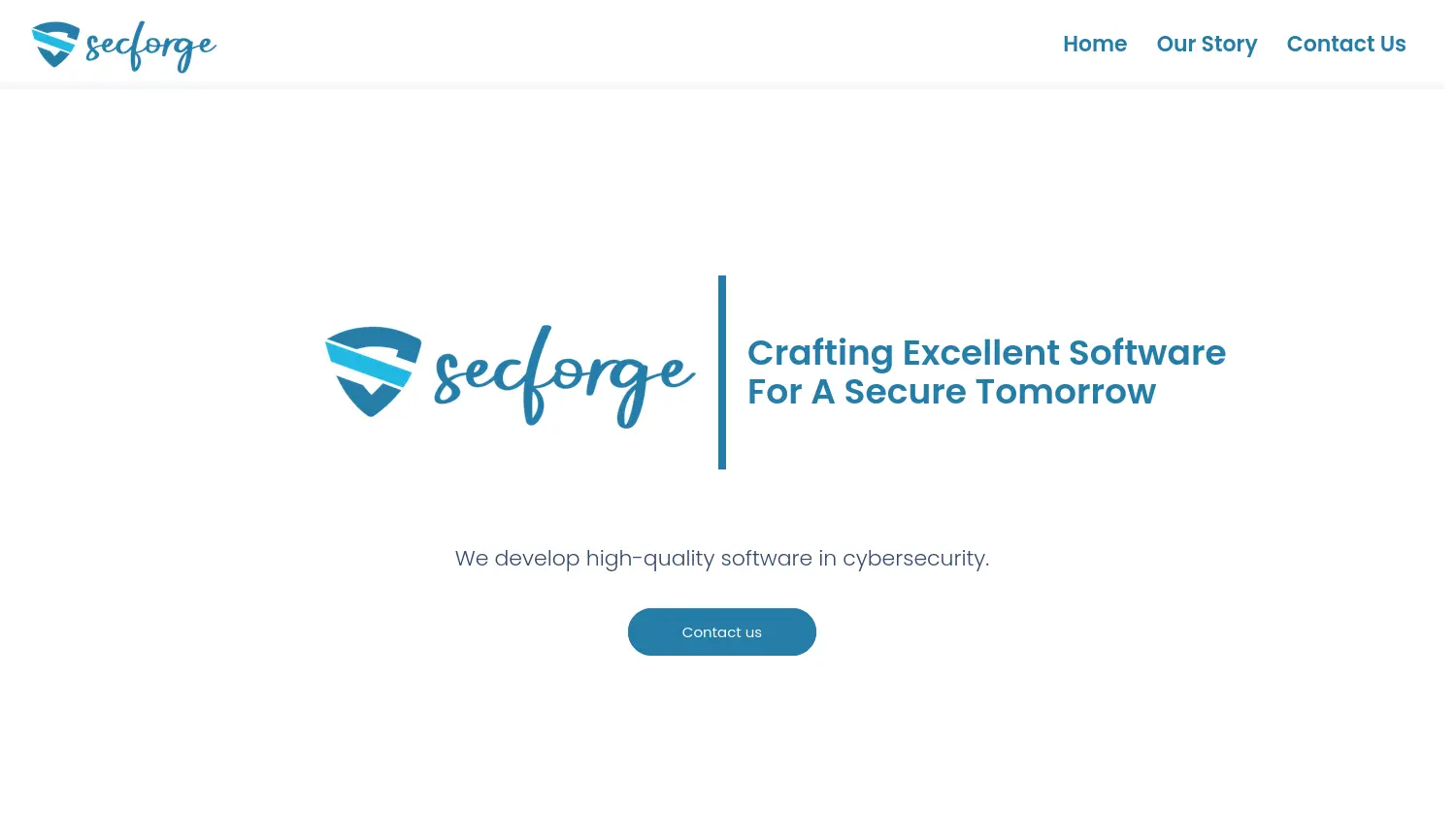 Website der Firma secforge GmbH