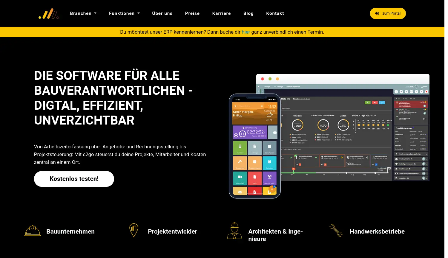 Website der Firma company to cloud GmbH