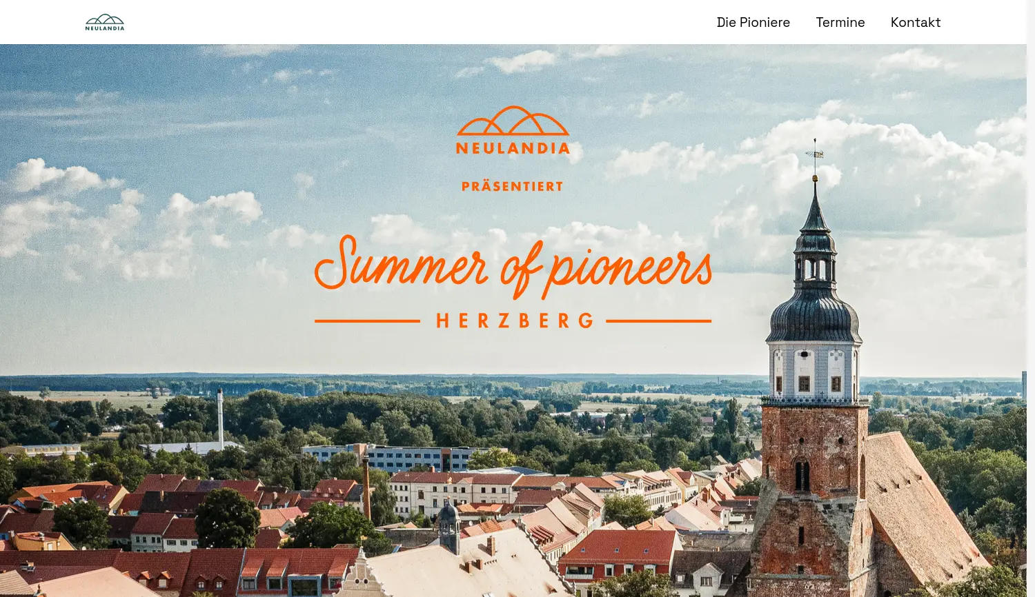 Website der Firma Neulandia UG (haftungsbeschränkt)