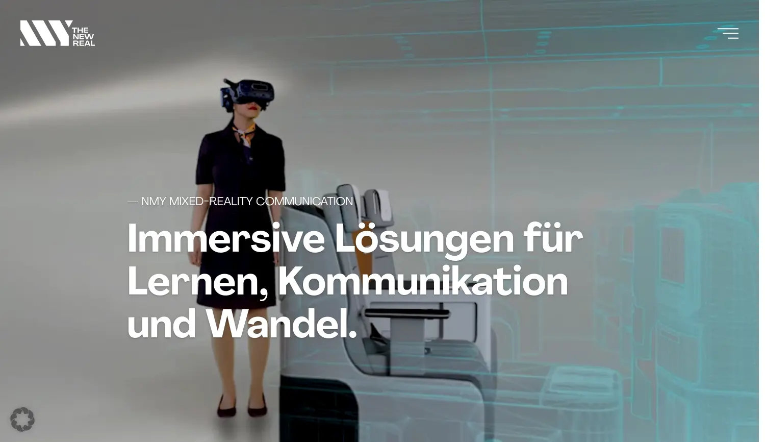 Website der Firma NMY Mixed-Reality Communication GmbH