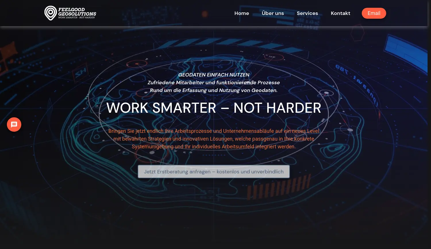 Website der Firma FeelGood GeoSolutions GmbH