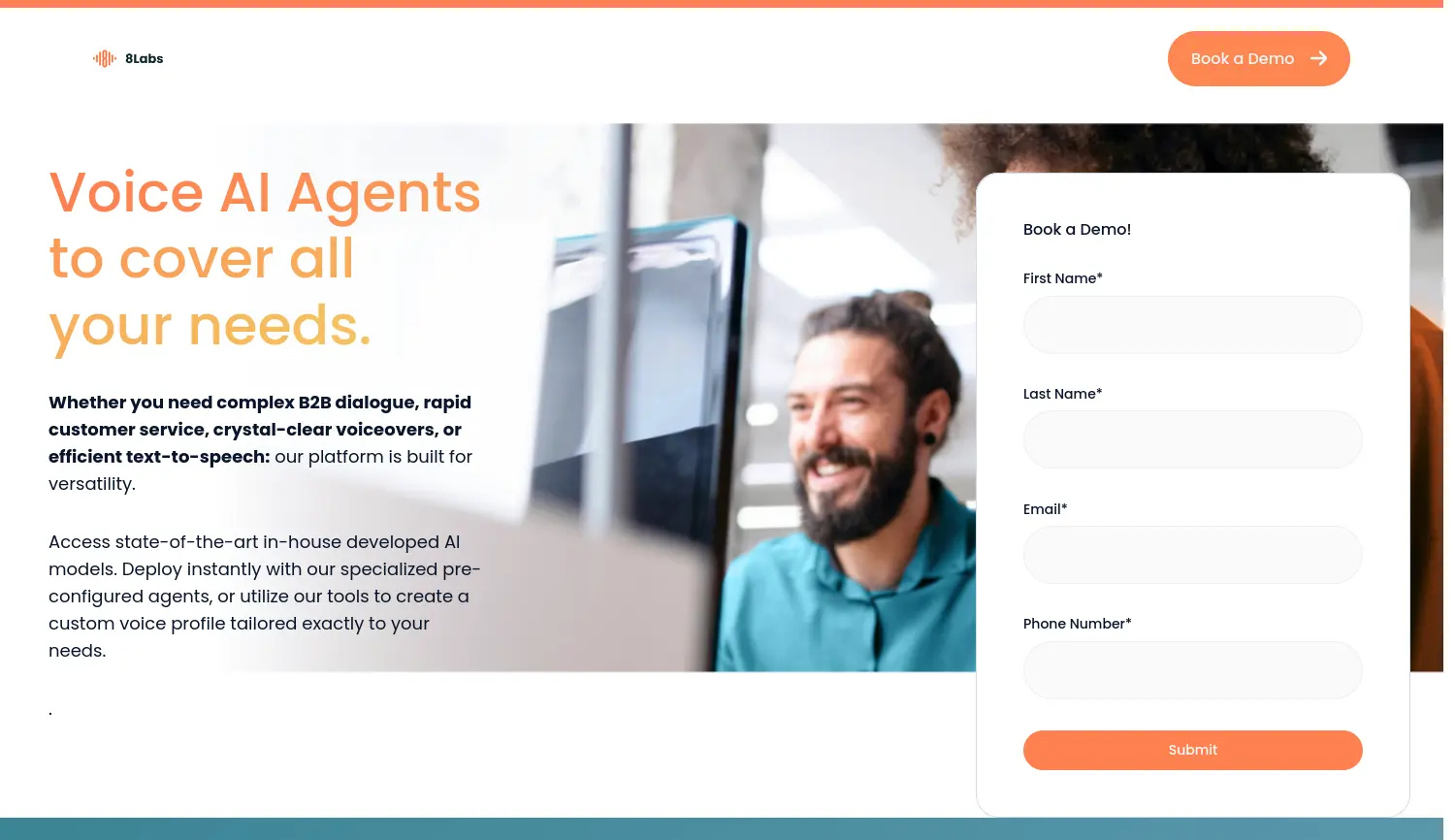 Website der Firma 8Labs GmbH
