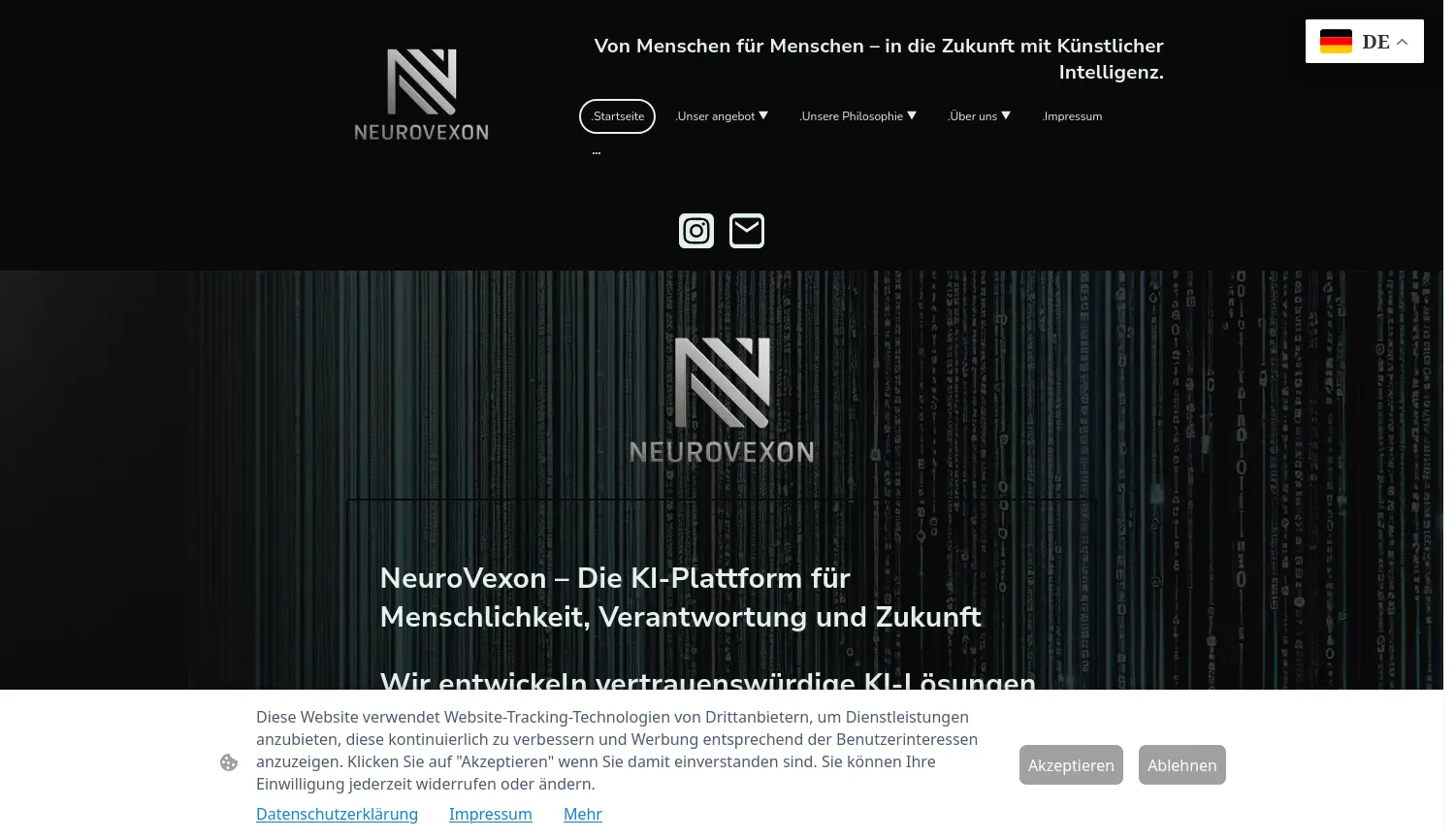 Website der Firma NeuroVexon UG (haftungsbeschränkt)