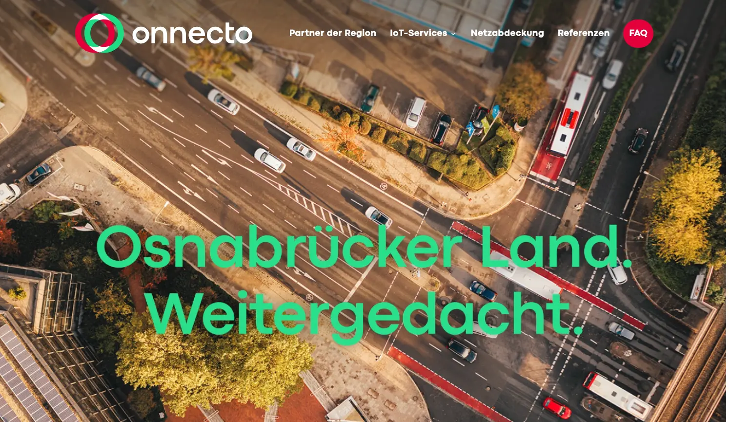 Website der Firma onnecto GmbH