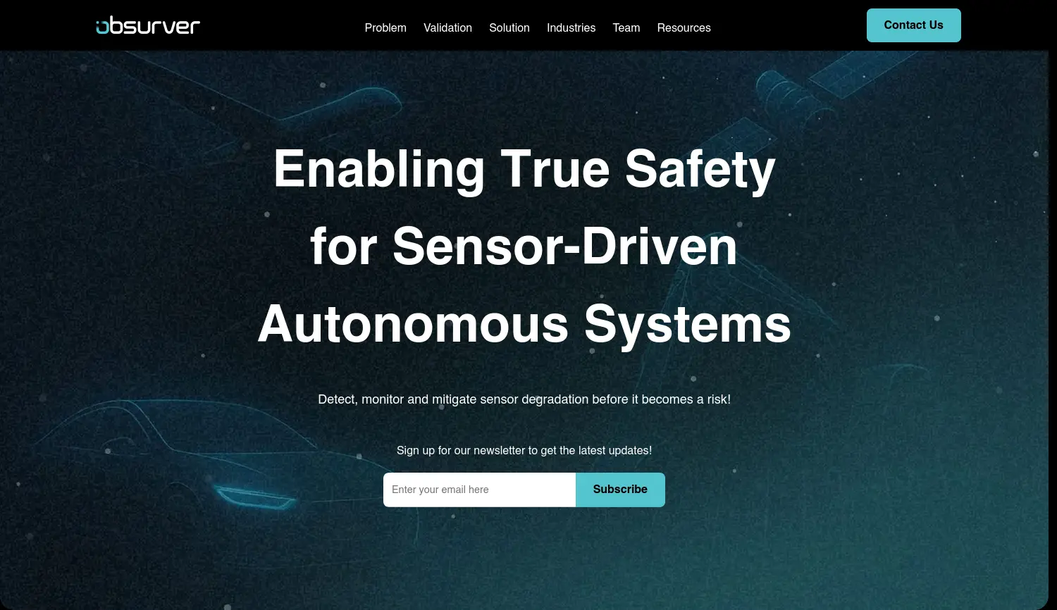 Website der Firma Obsurver