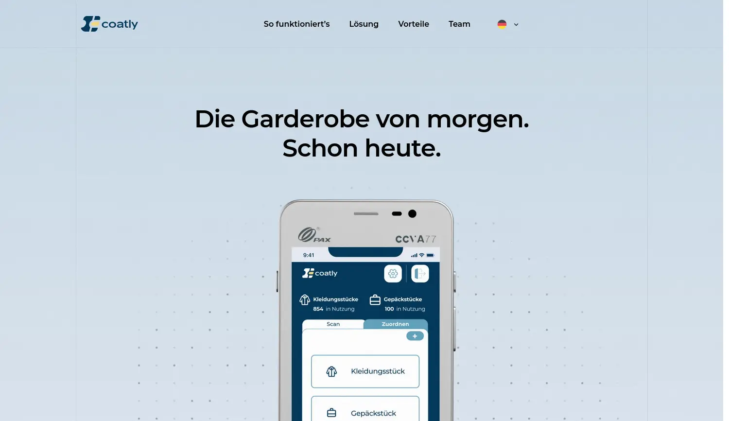 Website der Firma Coatly GbR