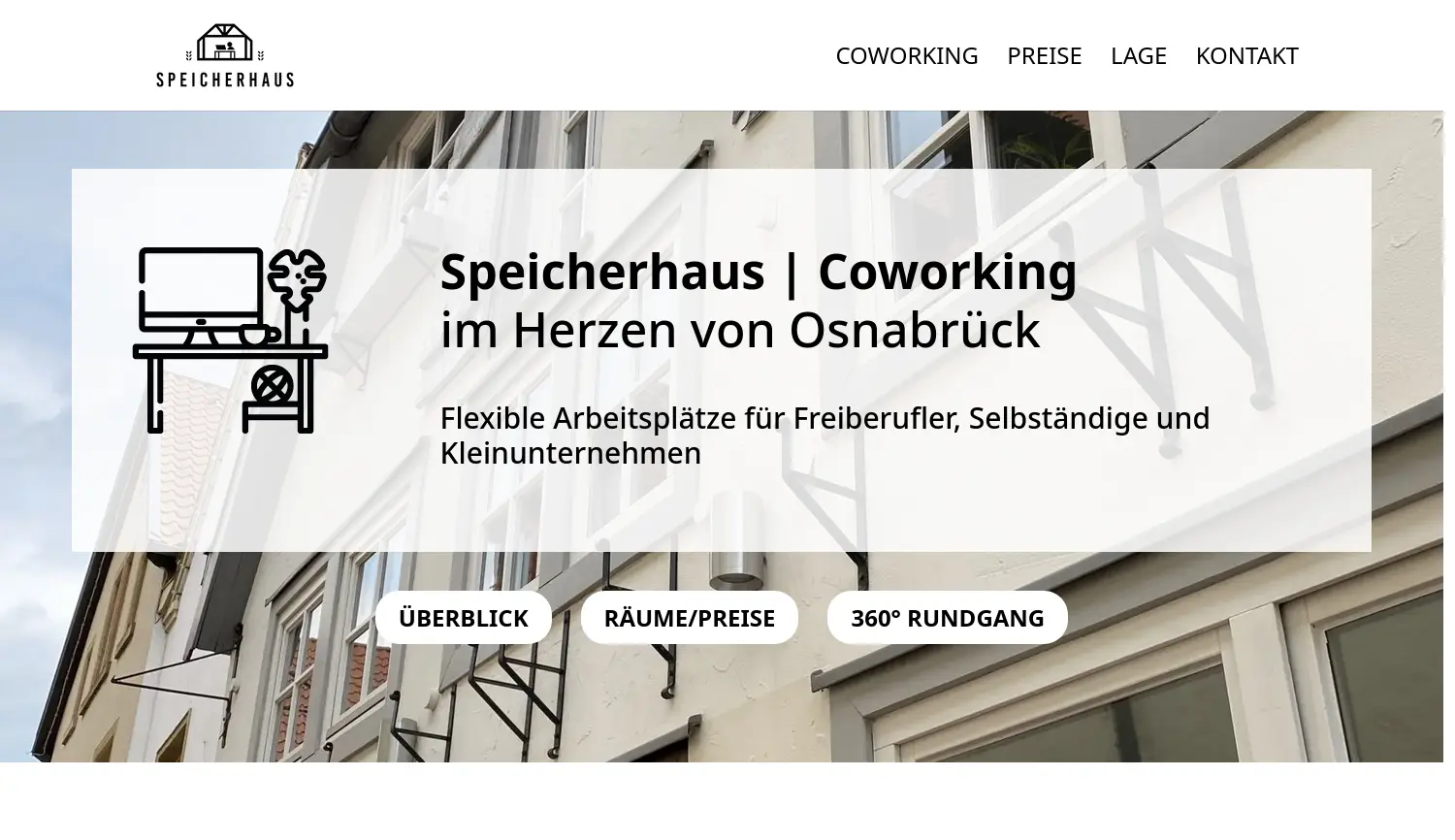 Website der Firma Speicherhaus Osnabrück