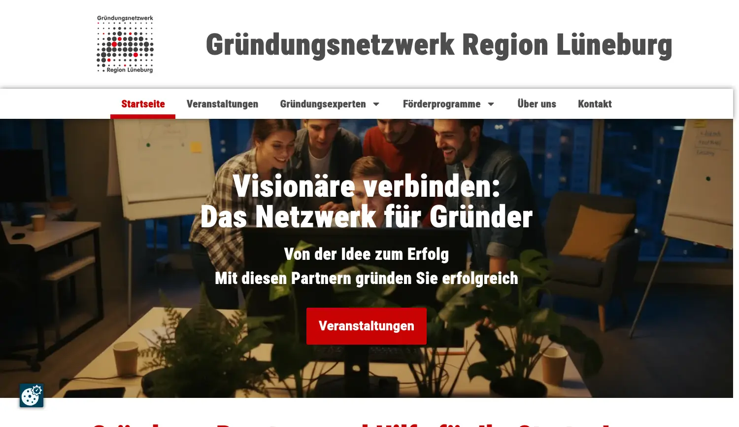 Website der Firma Wirtschaftsforum Lüneburg e.V.