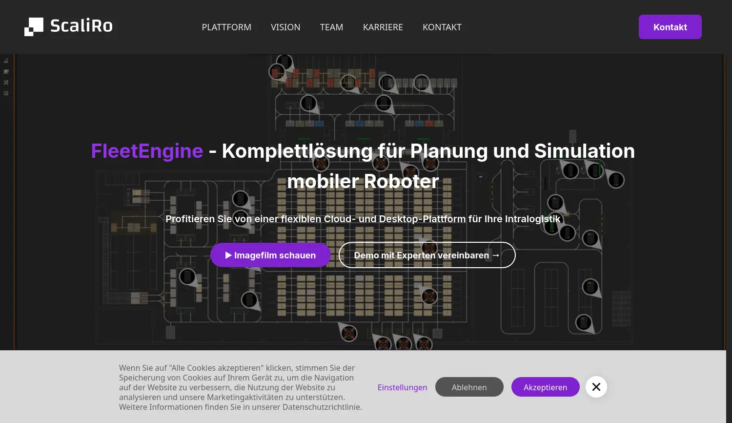 Website der Firma ScaliRo GmbH
