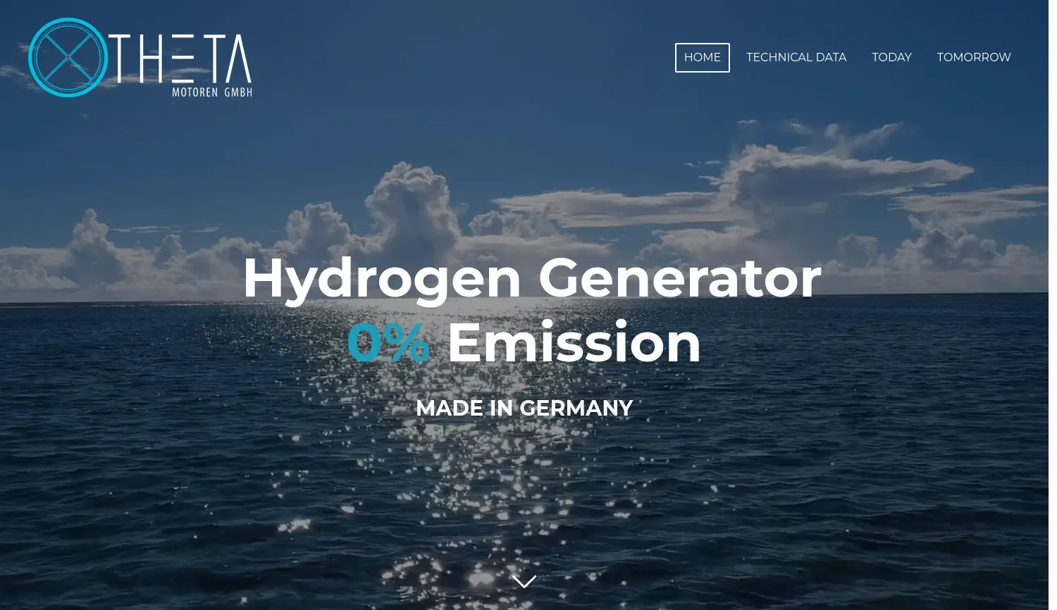 Website der Firma THETA MOTOREN GmbH