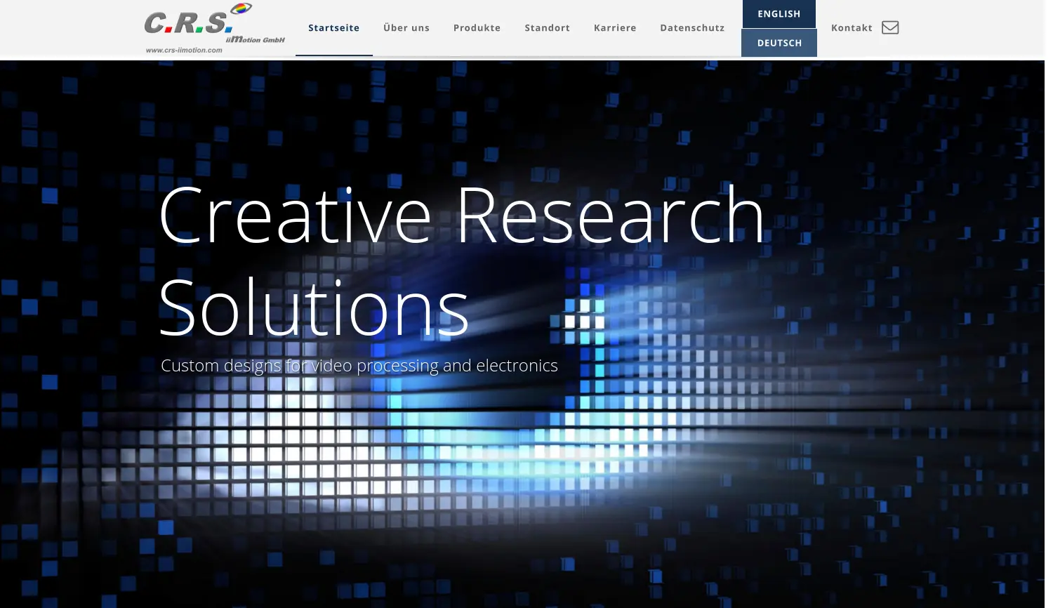 Website der Firma C.R.S. iiMotion GmbH