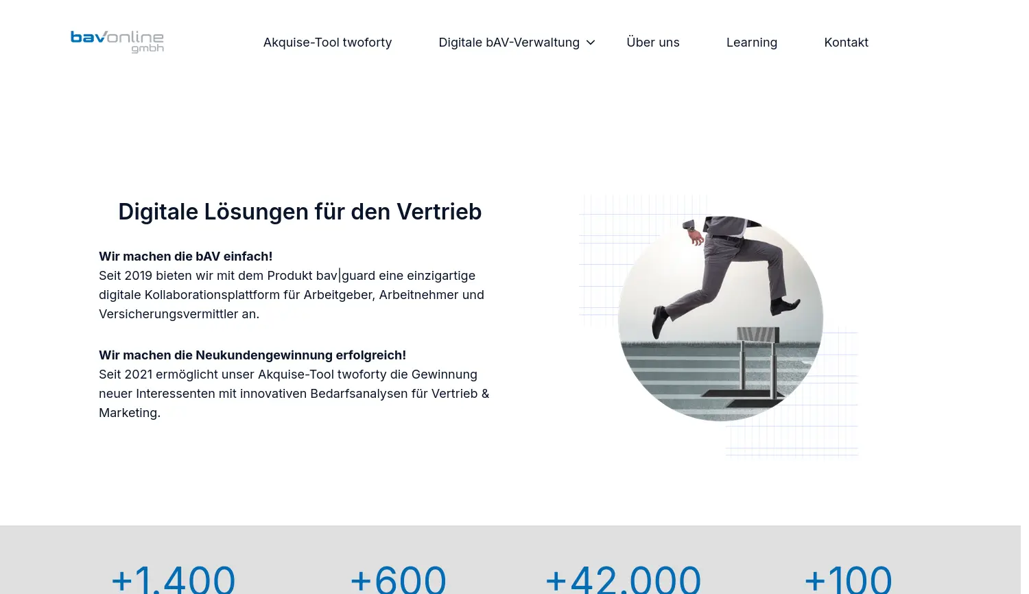 Website der Firma bavonline gmbh