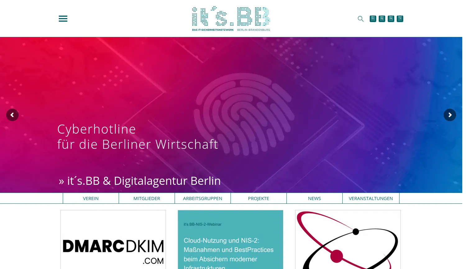 Website der Firma it’s.BB e.V.