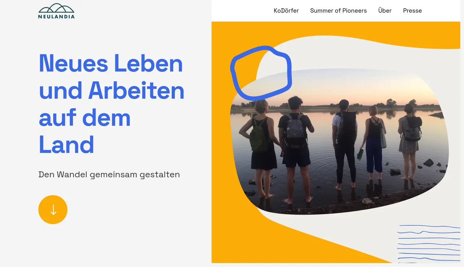 Website der Firma Neulandia UG (haftungsbeschränkt)