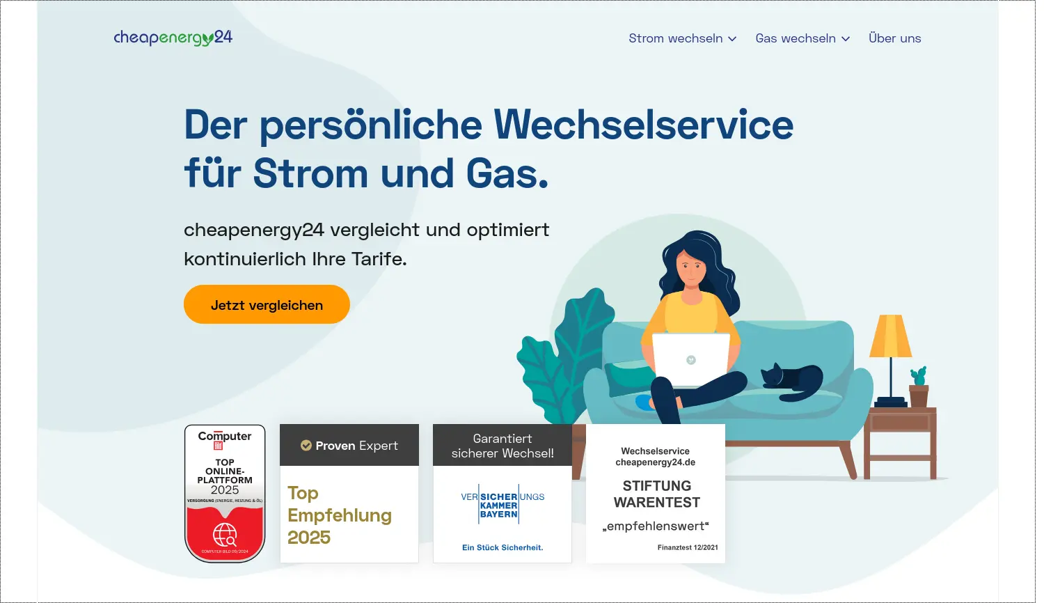 Website der Firma Cheapenergy24 GmbH