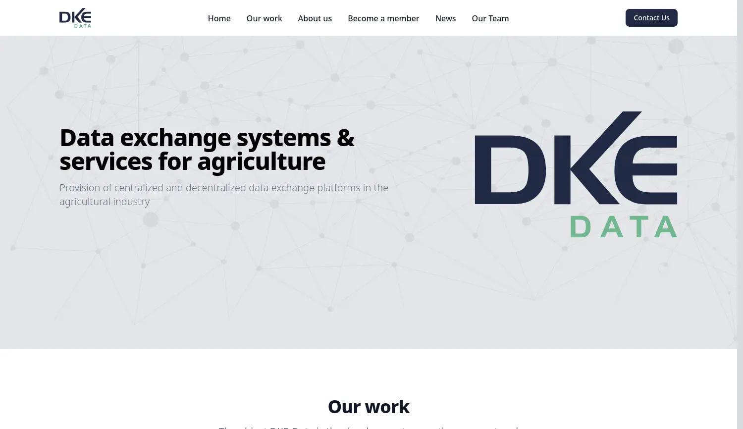 Website der Firma DKE-Data GmbH & Co. KG