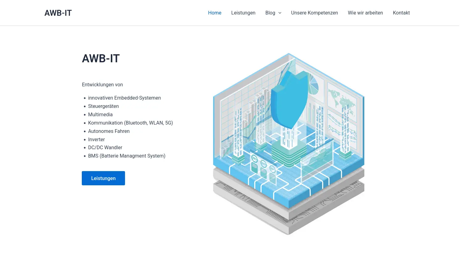 Website der Firma awb-it GmbH