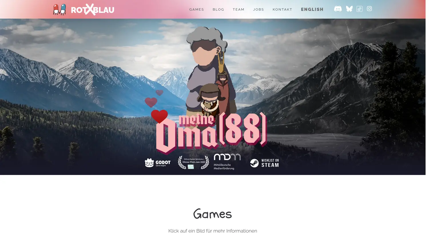 Website der Firma ROTxBLAU UG (haftungsbeschränkt)