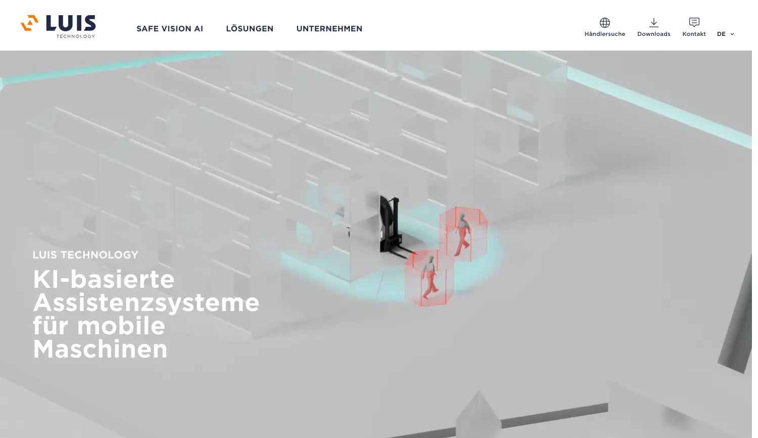 Website der Firma LUIS Technology GmbH