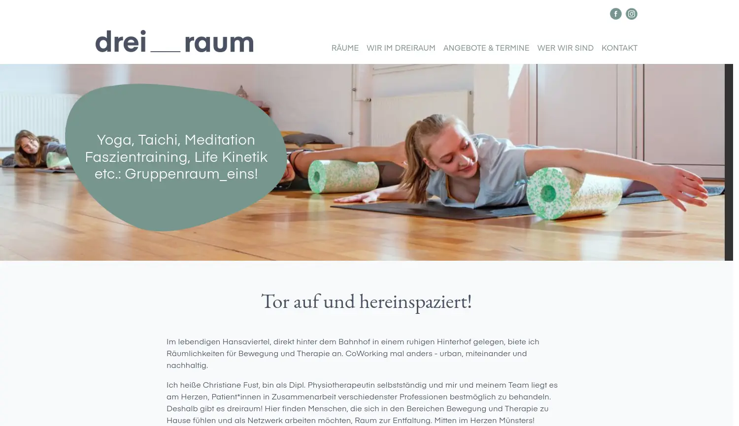 Website der Firma Christiane Fust