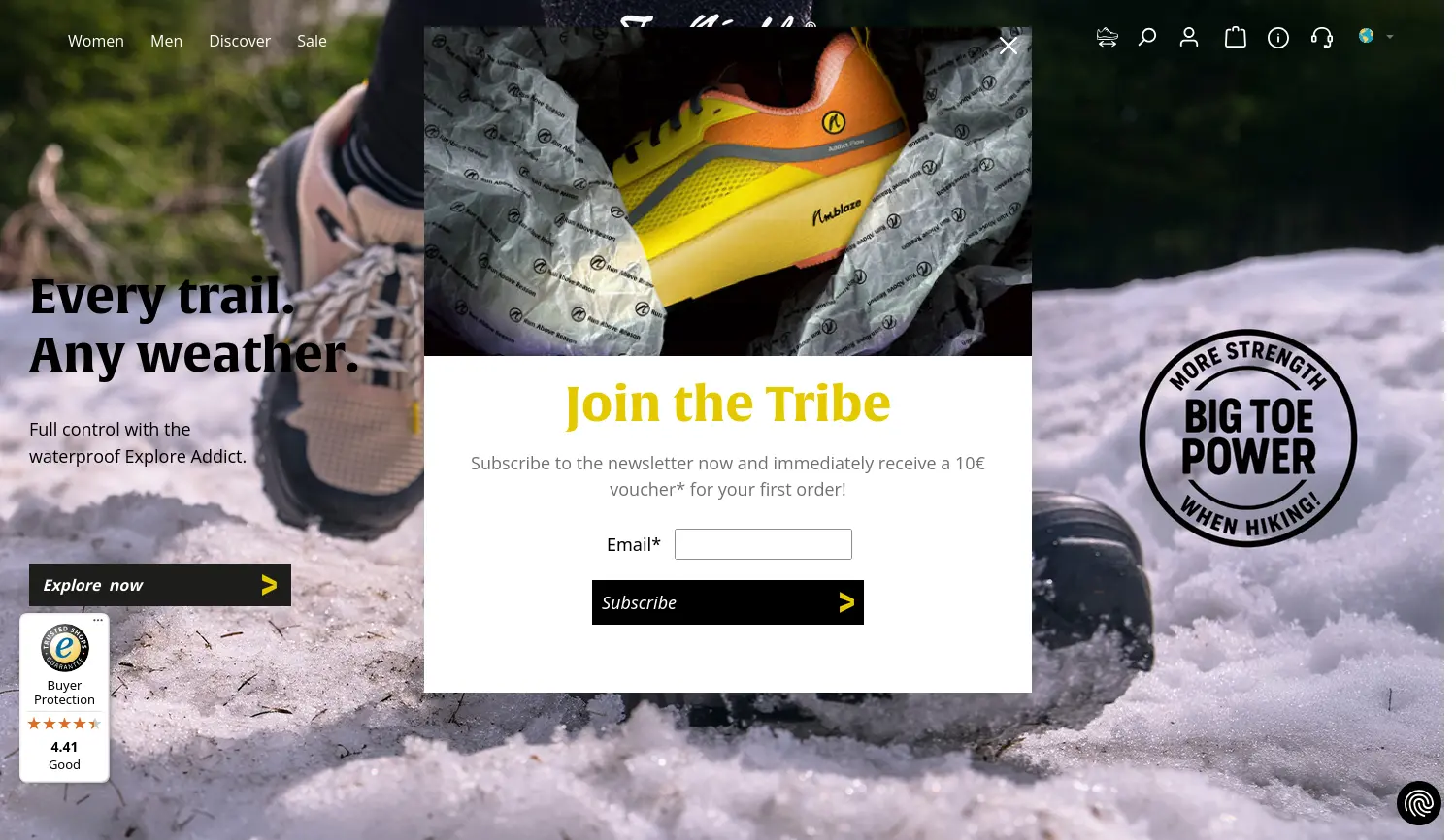 Website der Firma Joe Nimble GmbH