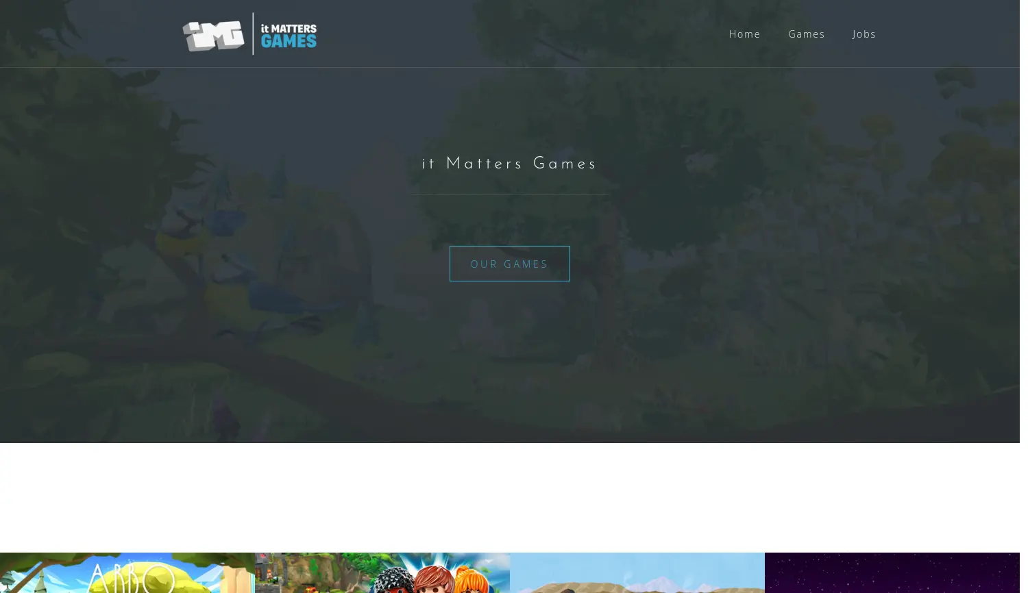 Website der Firma it Matters Games UG