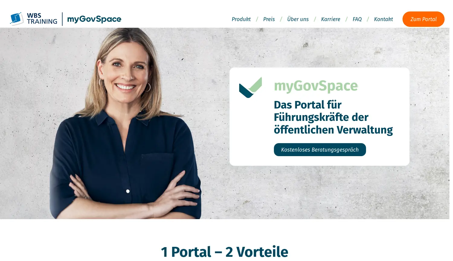 Website der Firma GovSpace GmbH