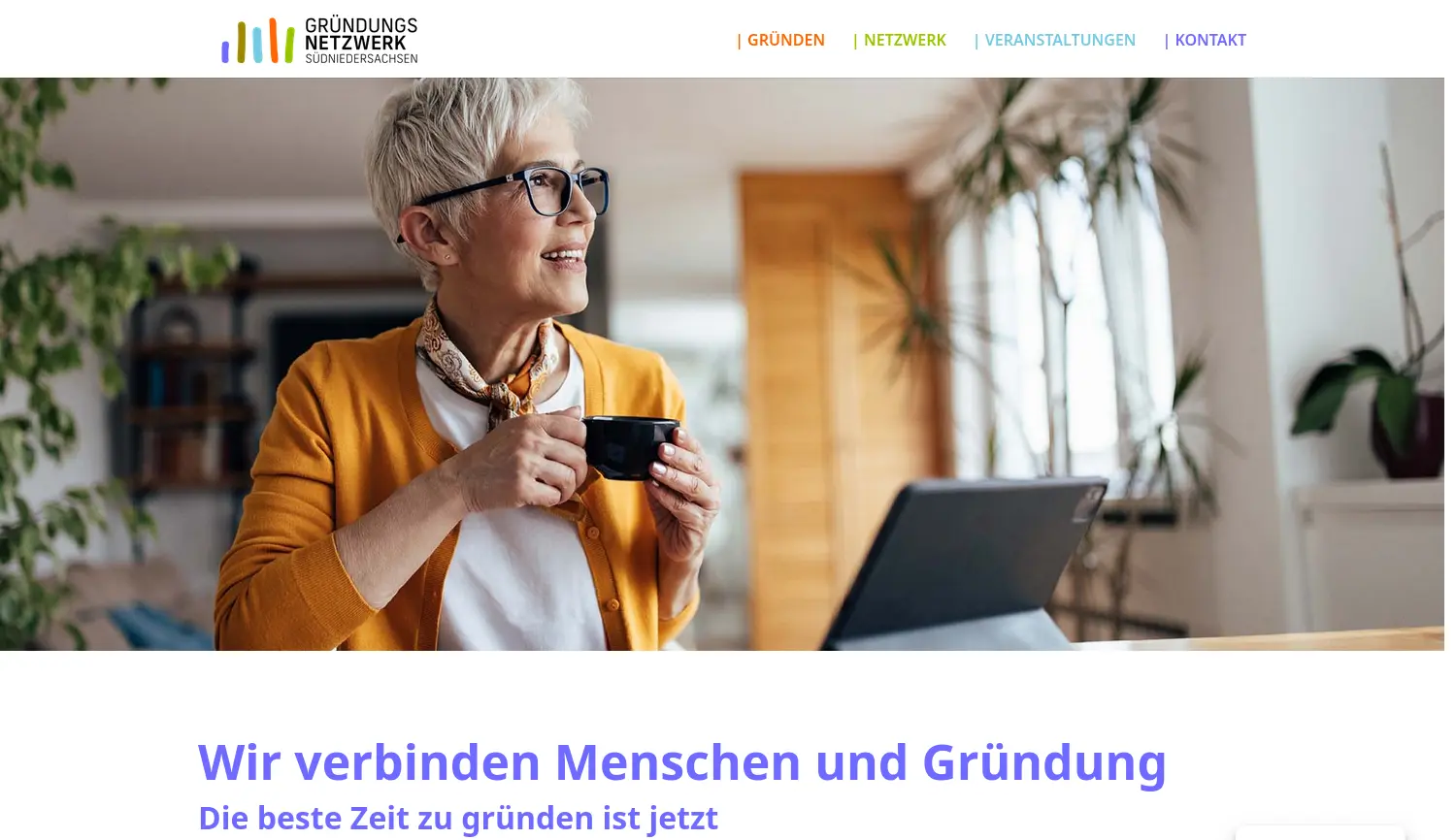 Website der Firma Beschäftigungsförderung Göttingen (kAöR)