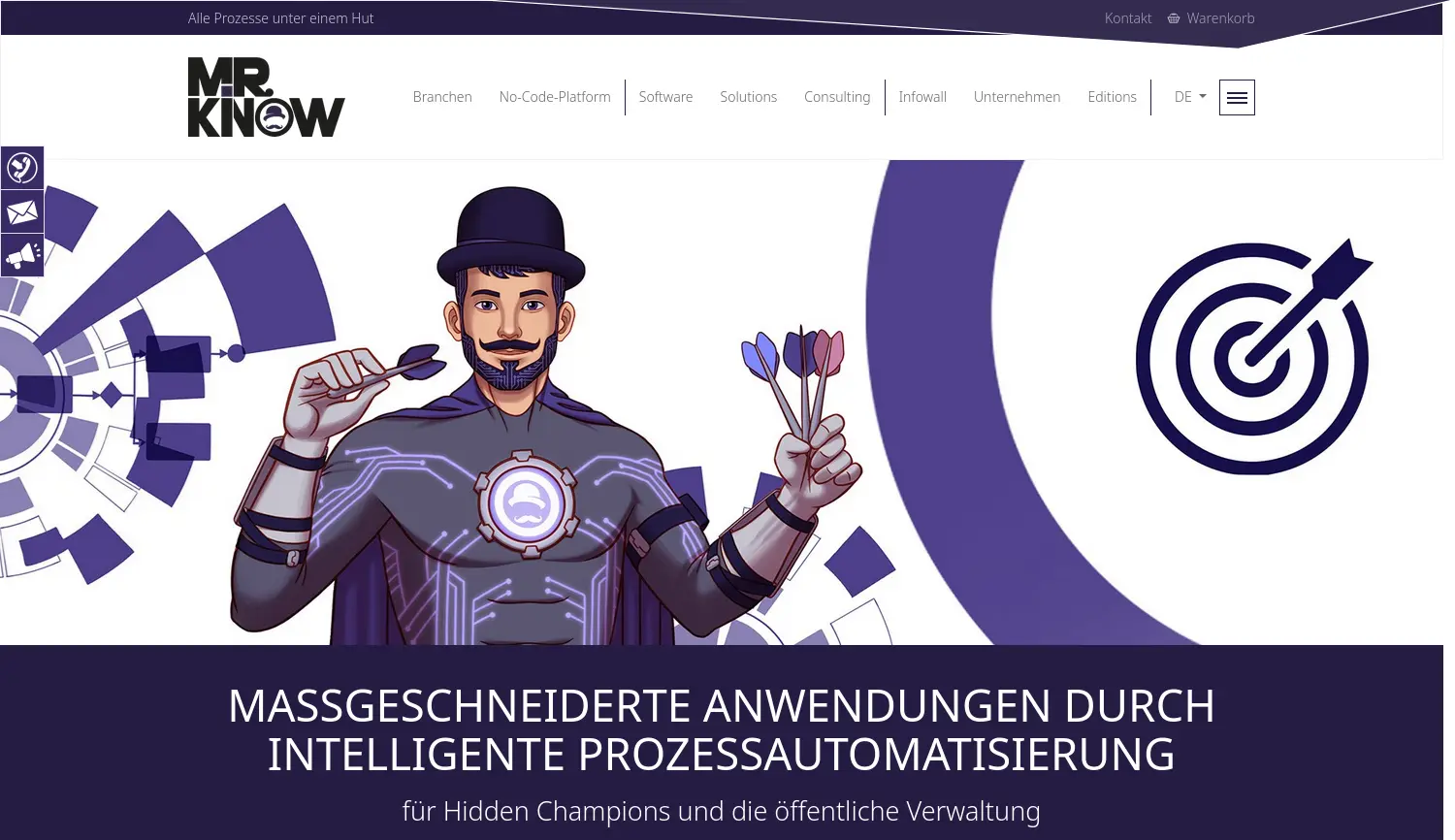 Website der Firma Inspire Technologies GmbH