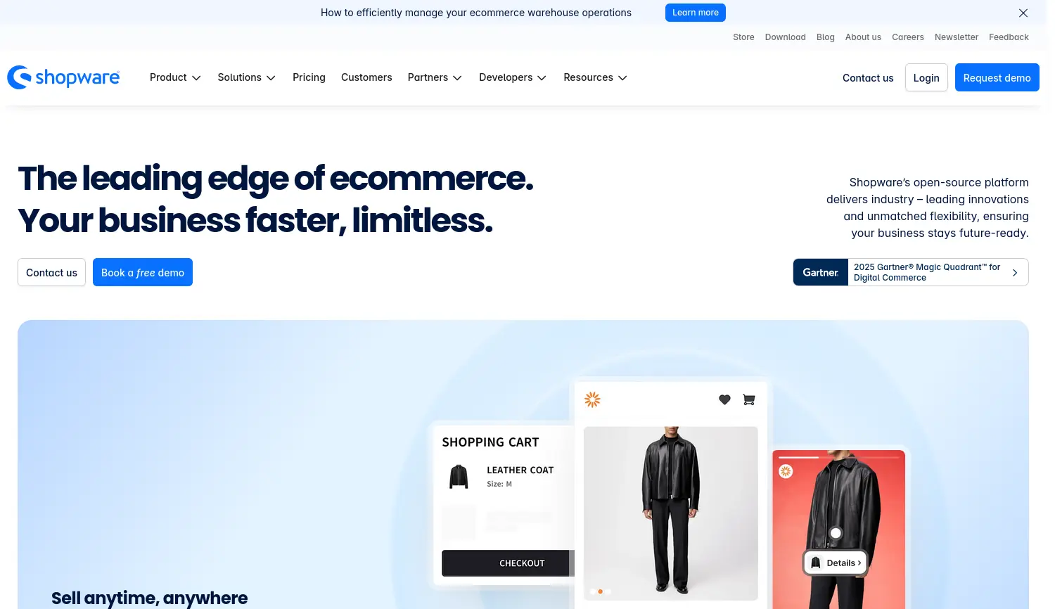 Website der Firma shopware AG