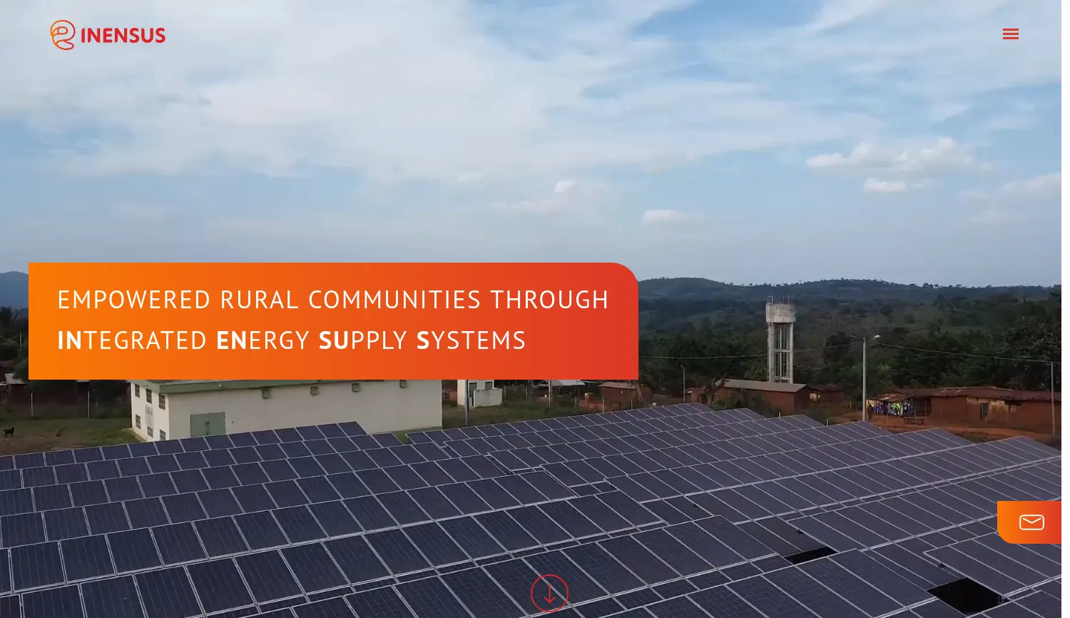 Website der Firma INENSUS GmbH