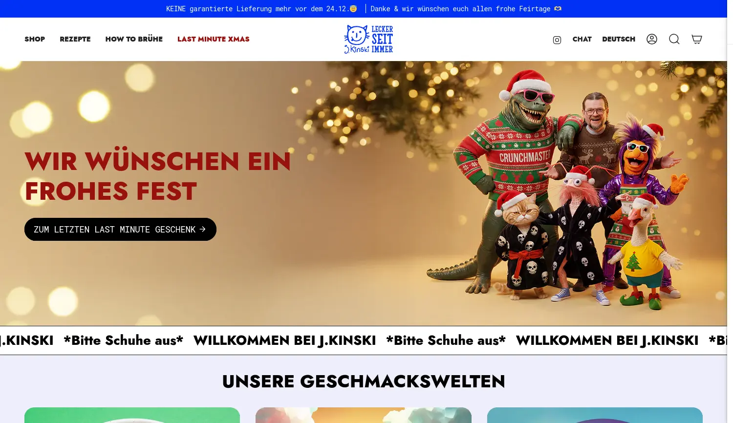 Website der Firma J.Kinski