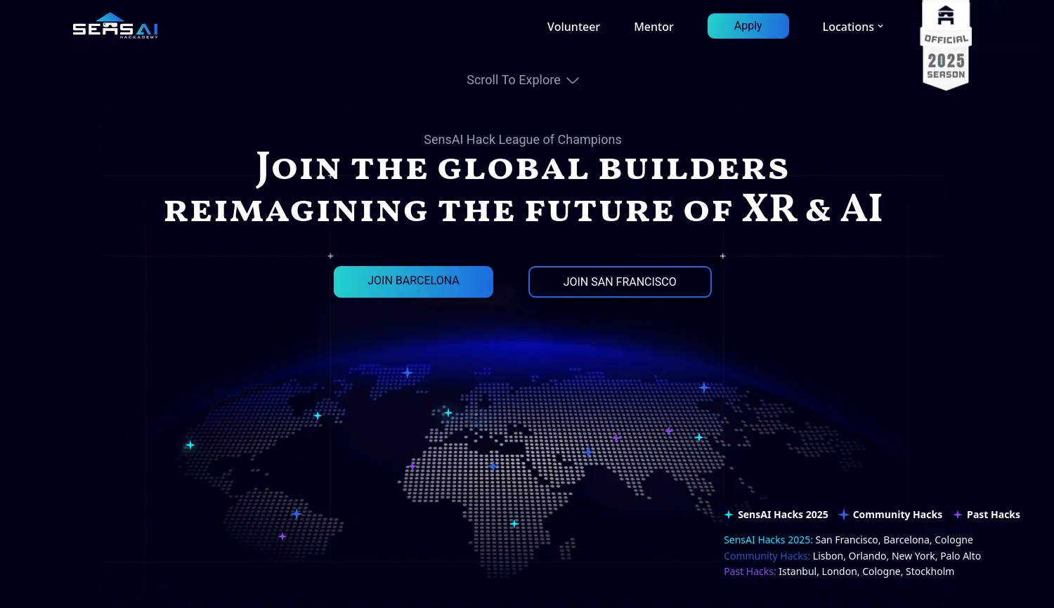 Website der Firma XR Bootcamp GmbH