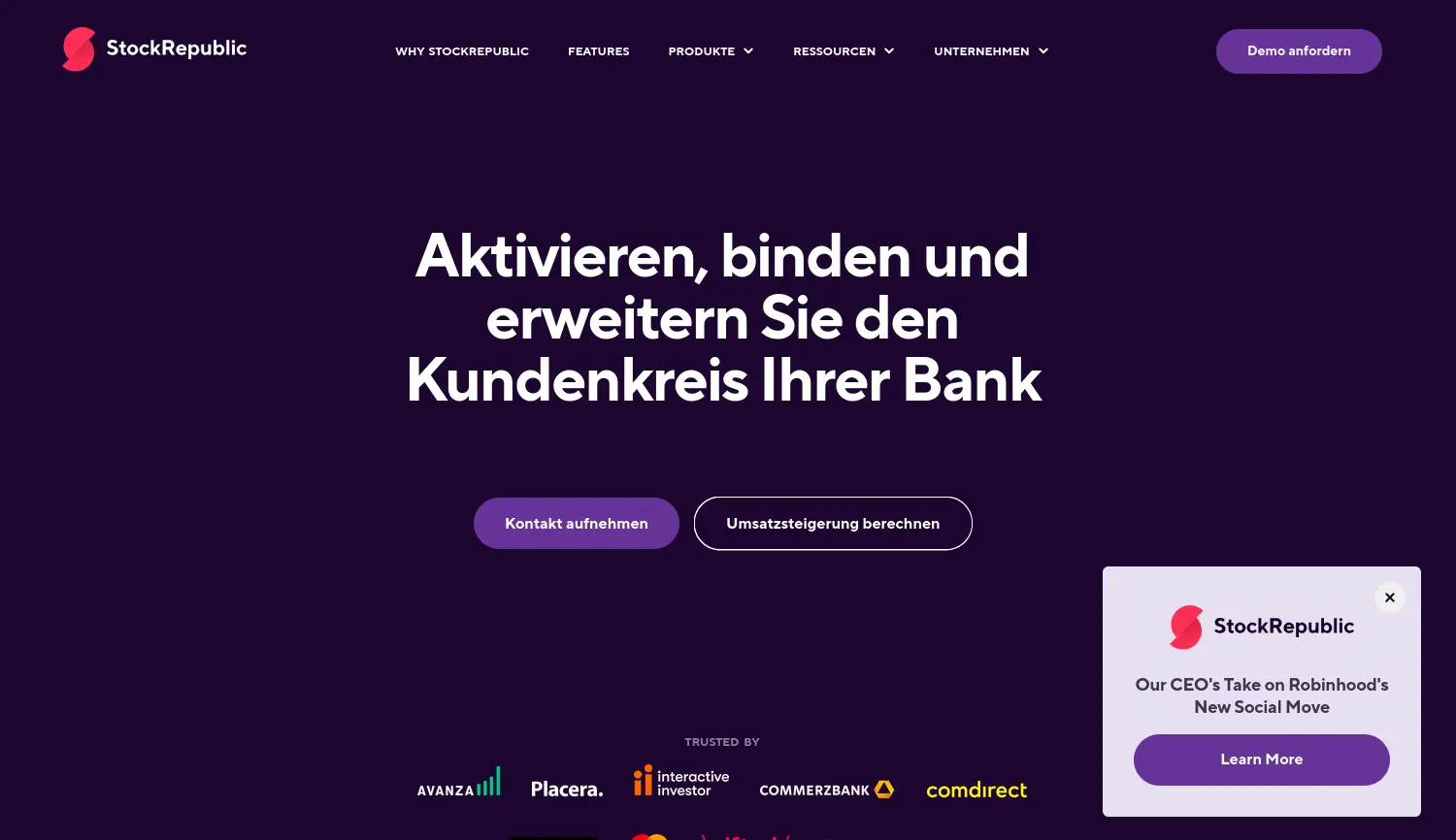 Website der Firma Stock Republic UG (haftungsbeschränkt)
