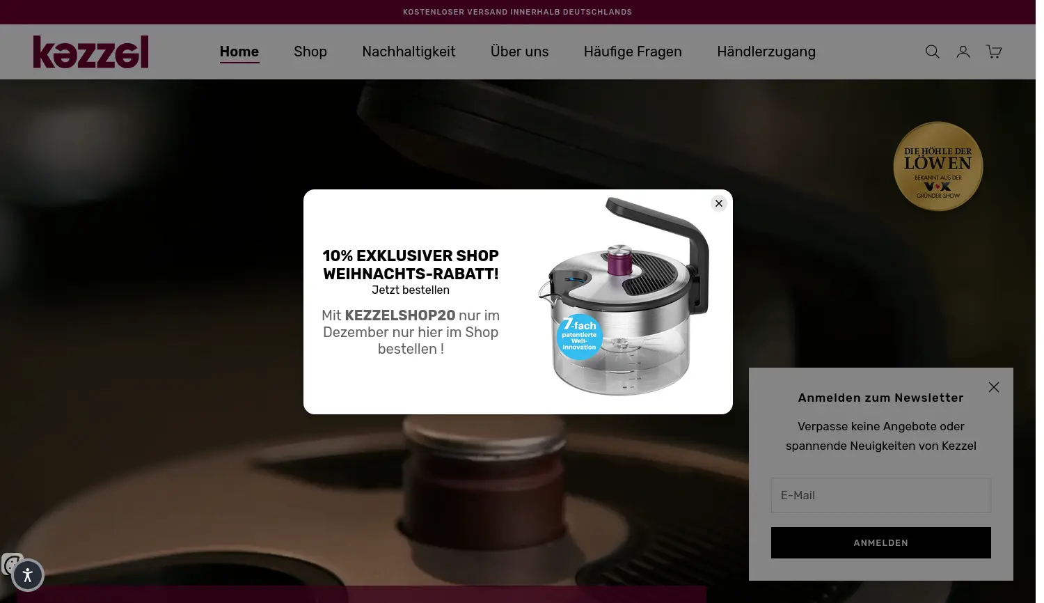 Website der Firma Xinco GmbH