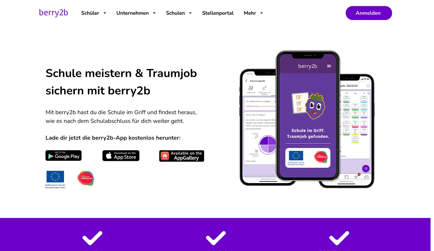 Website der Firma berry2b GmbH
