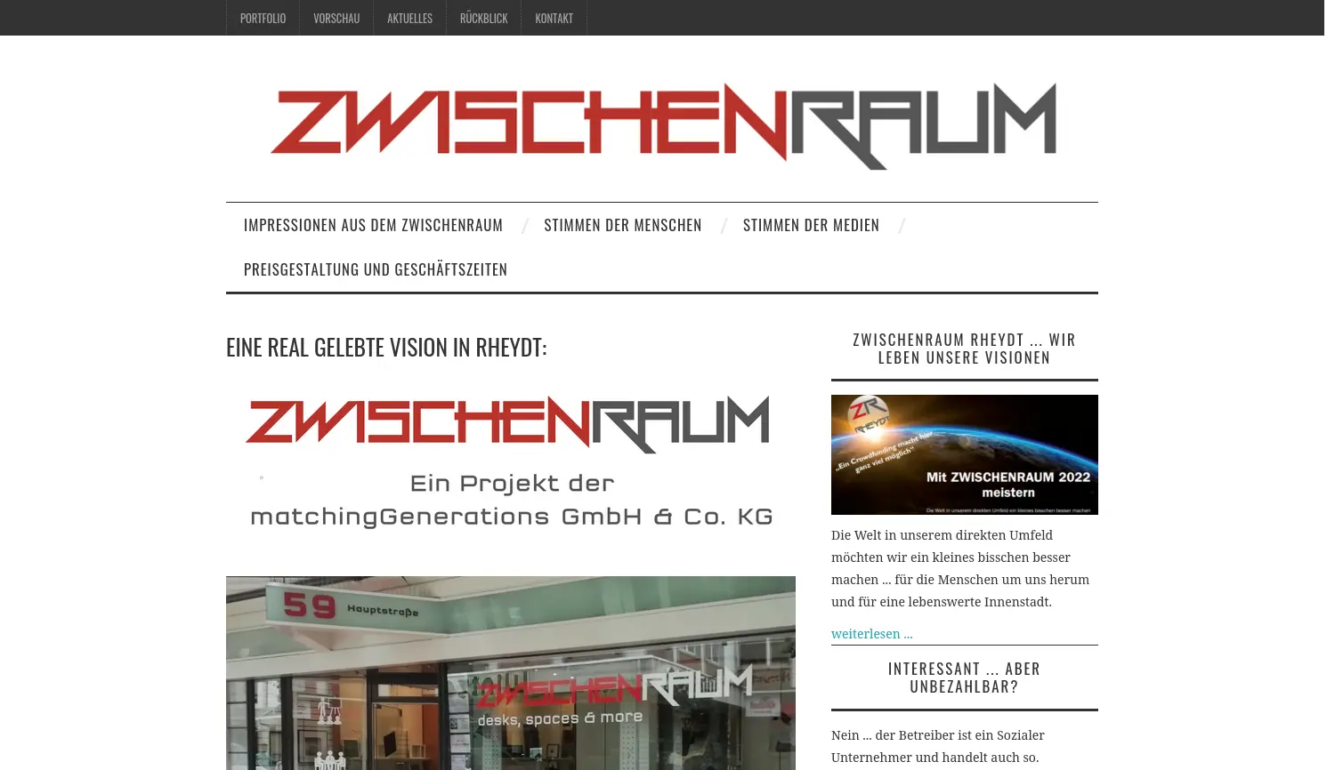 Website der Firma matchingGenerations GmbH & Co. KG