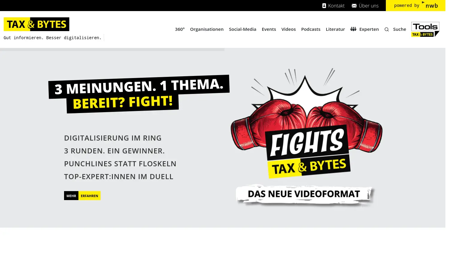 Website der Firma NWB Verlag GmbH & Co. KG