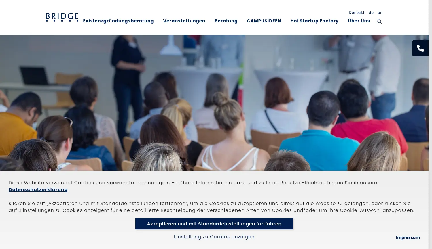 Website der Firma Universität Bremen