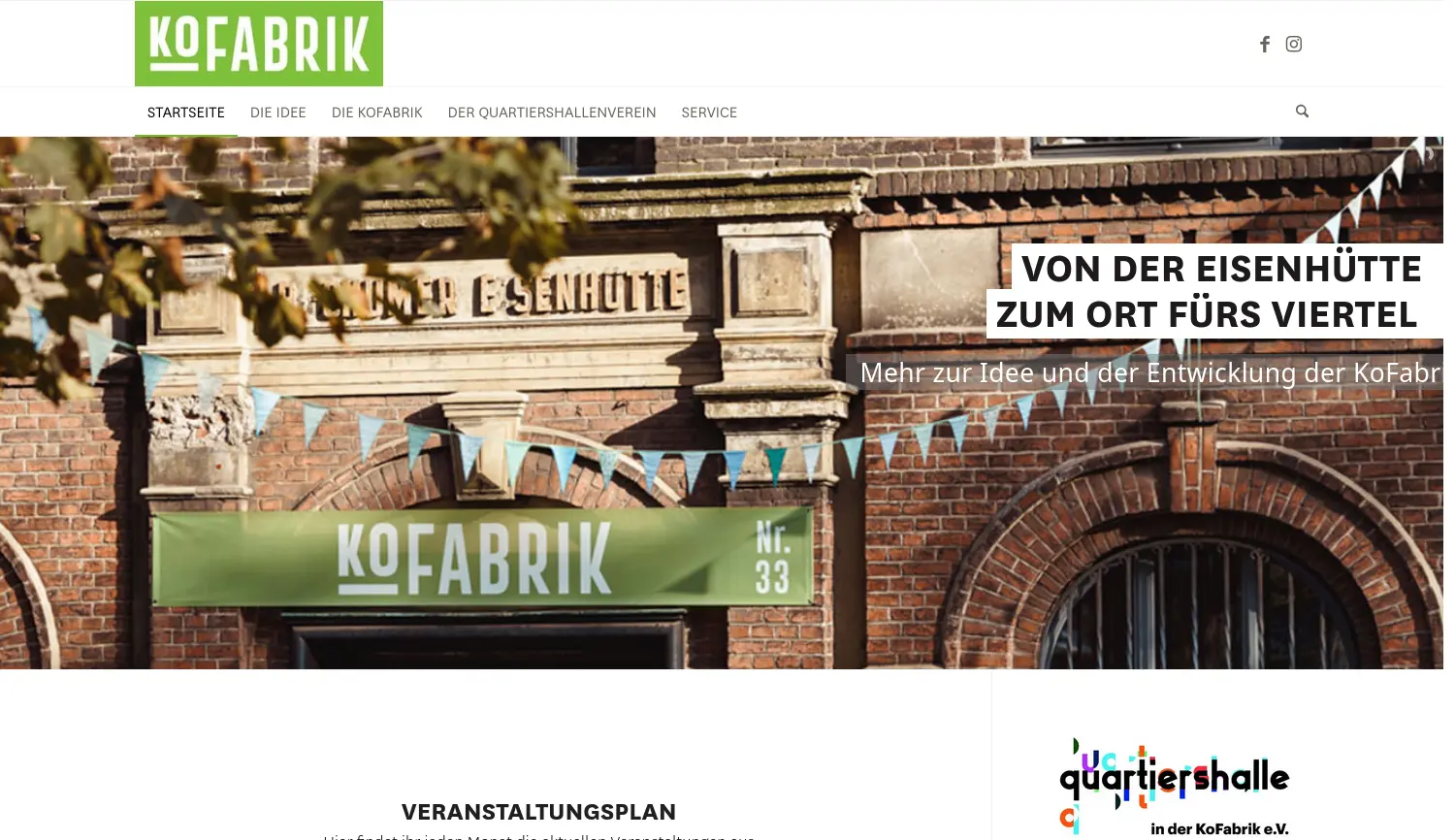 Website der Firma Urbane Nachbarschaft Imbuschplatz gGmbH
