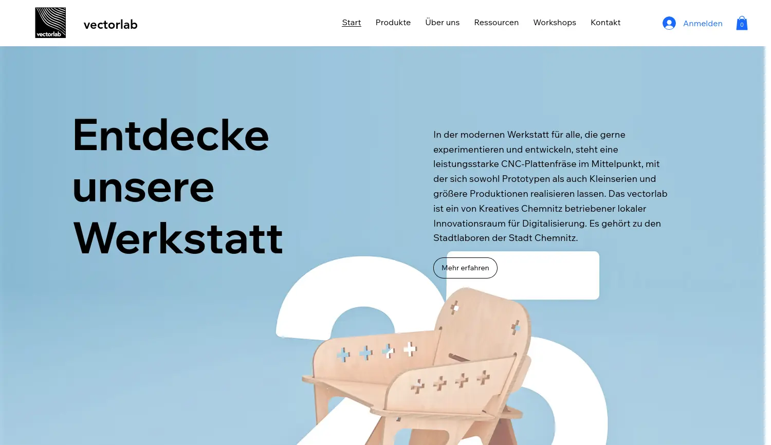 Website der Firma Kreatives Chemnitz Branchenverband der Kultur- und Kreativwirtschaft Chemnitz und Umgebung e. V.