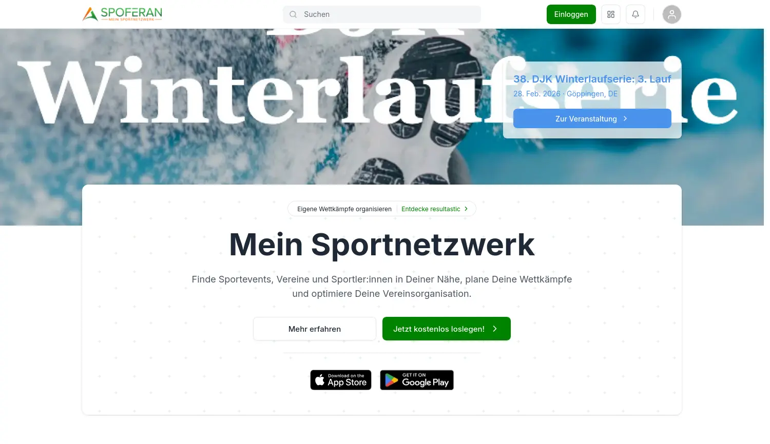 Website der Firma SPOFERAN GmbH