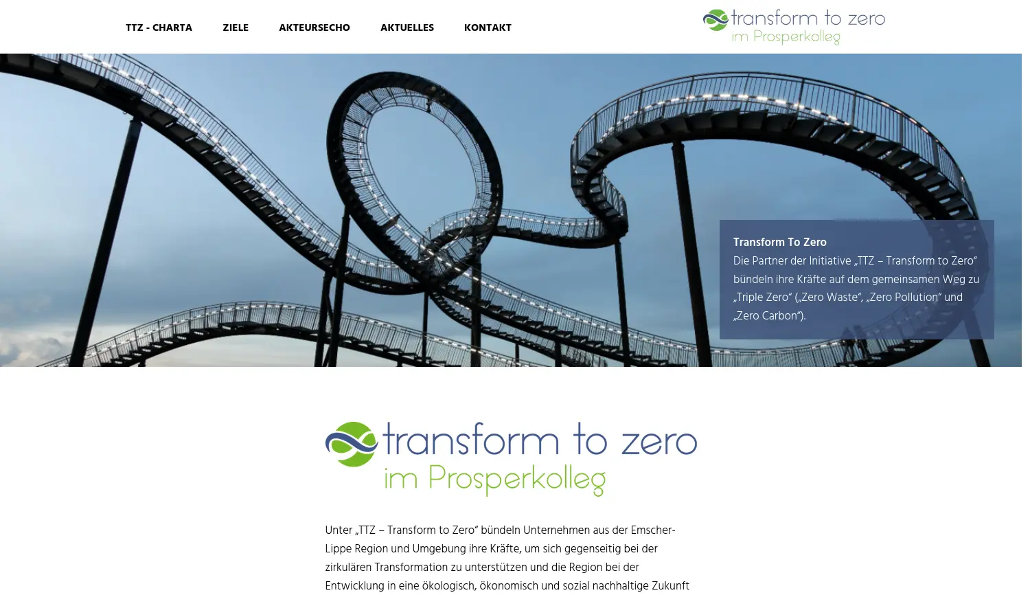 Website der Firma ZINQ GmbH & Co. KG