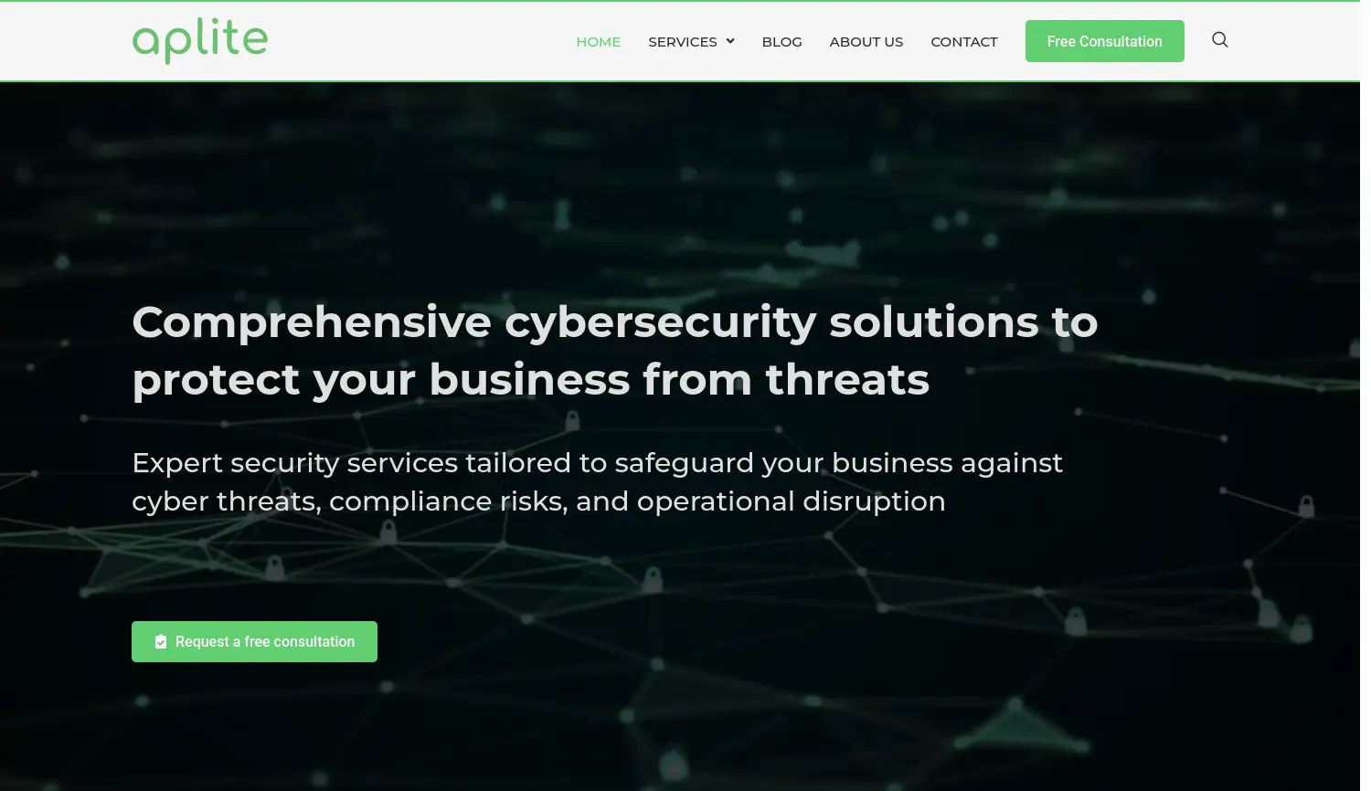 Website der Firma Aplite GmbH