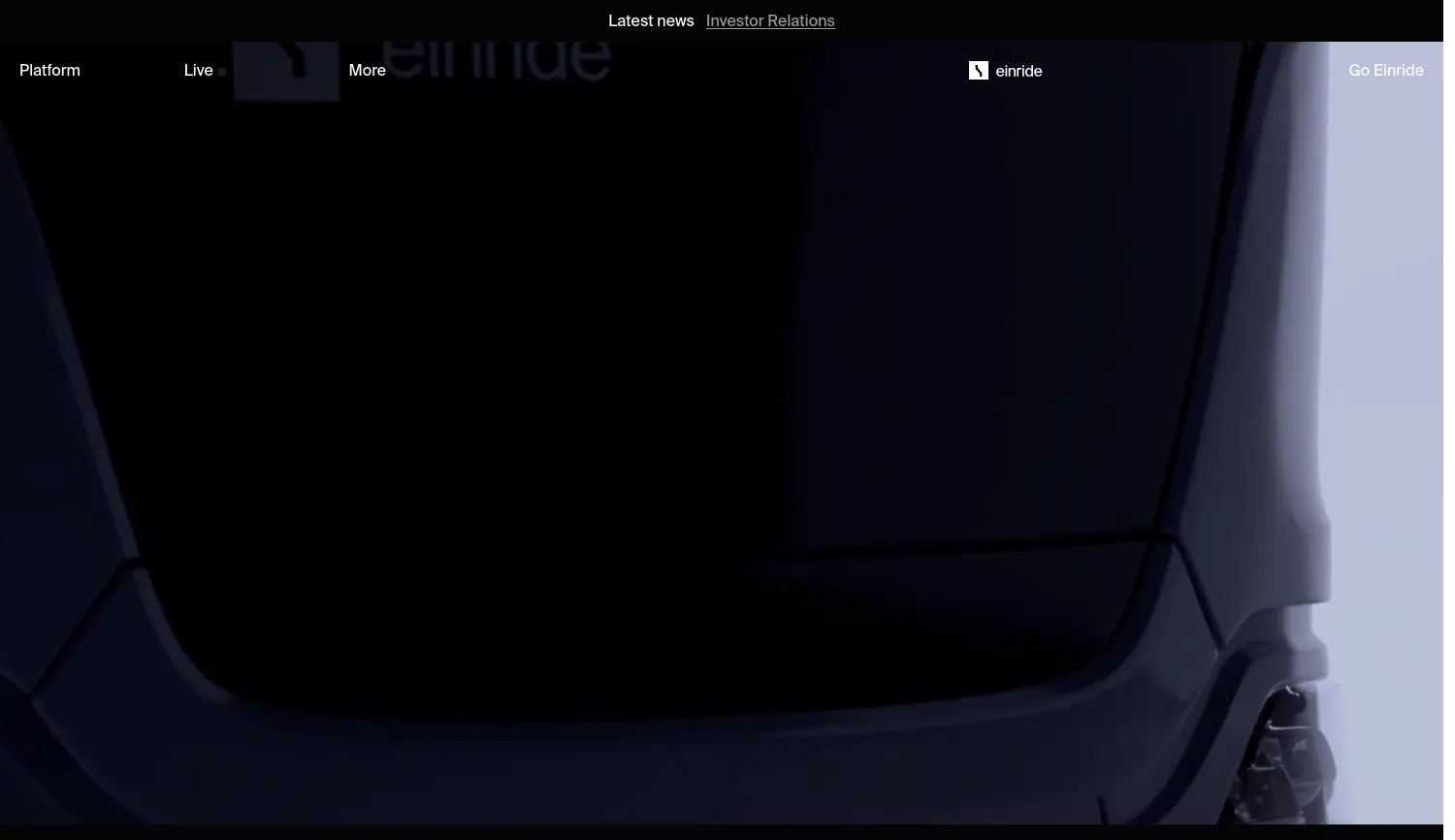 Website der Firma Einride Technologies Germany GmbH