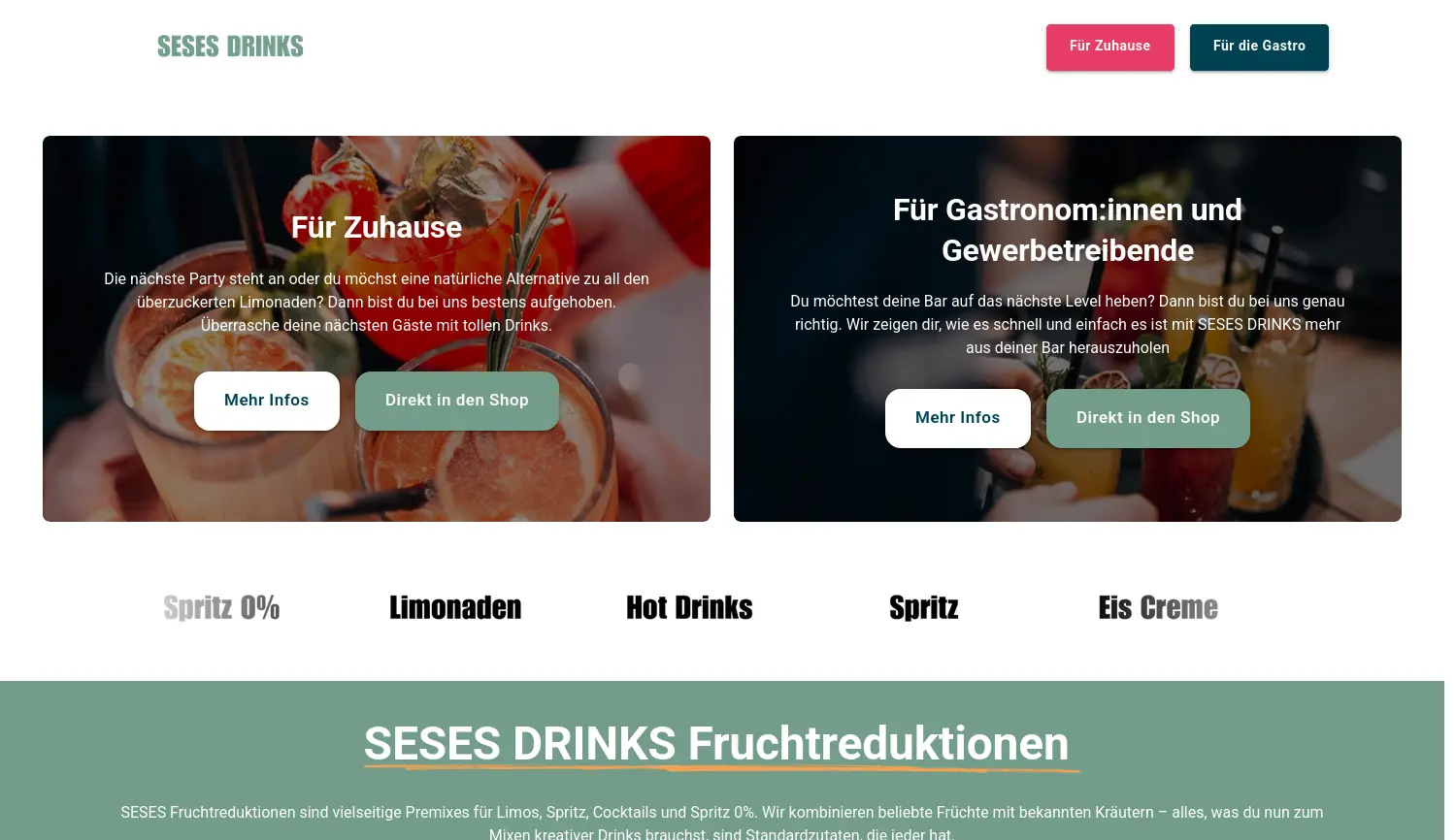 Website der Firma Eggers & Sprackties GbR