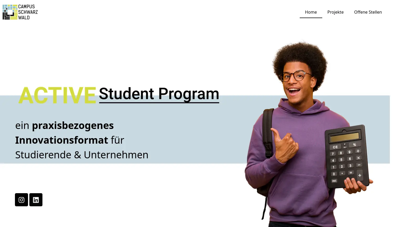 Website der Firma Centrum für Digitalisierung, Führung und Nachhaltigkeit Schwarzwald gGmbH