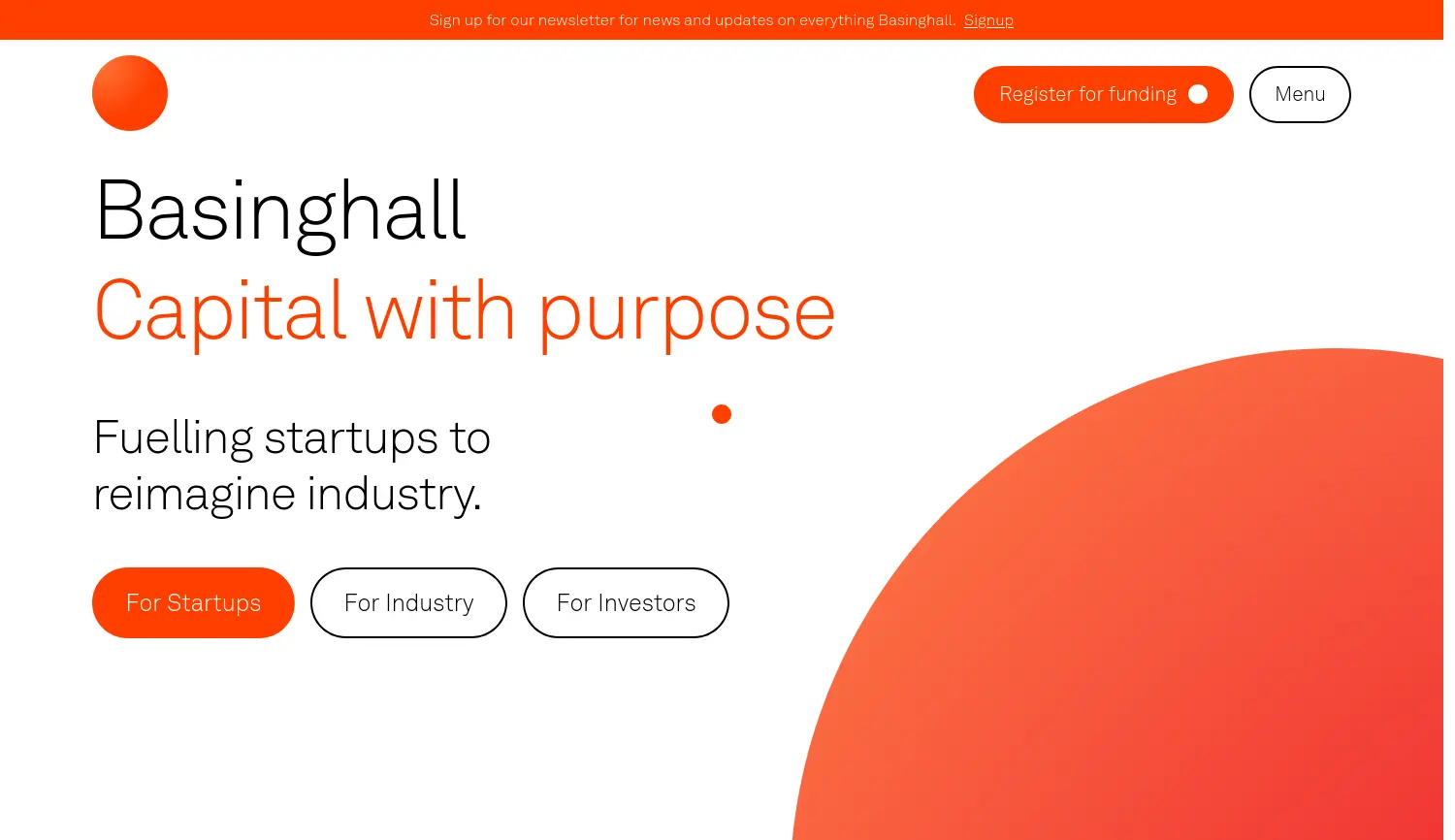 Website der Firma Basinhall Partners Ltd.