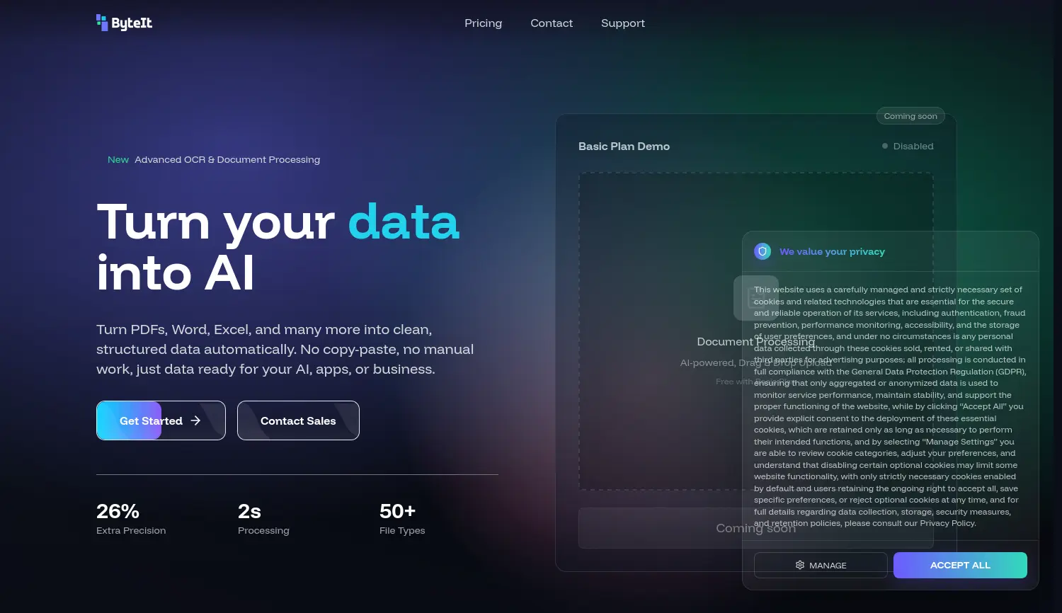 Website der Firma ByteIT GmbH
