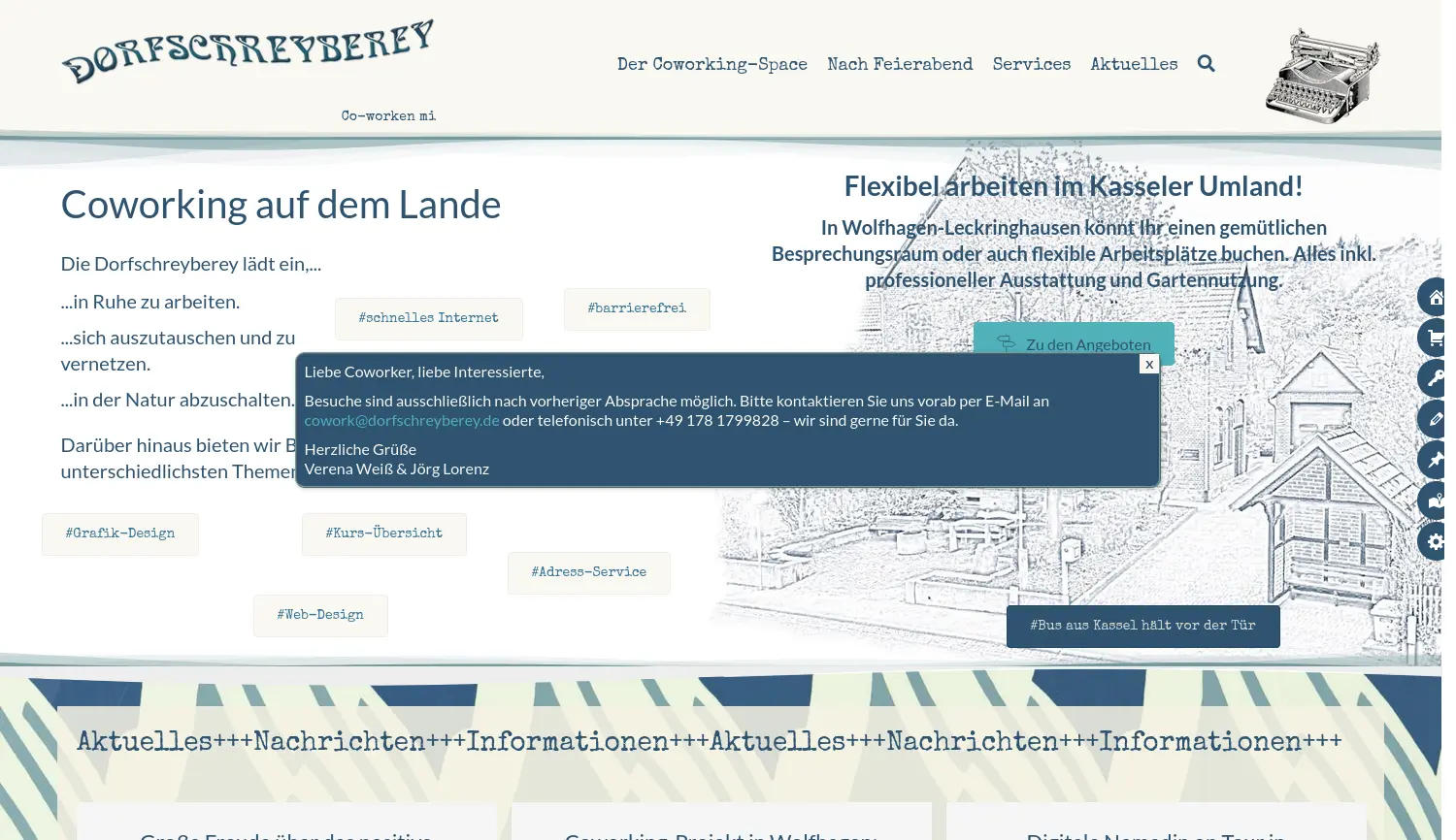Website der Firma green with IT GbR